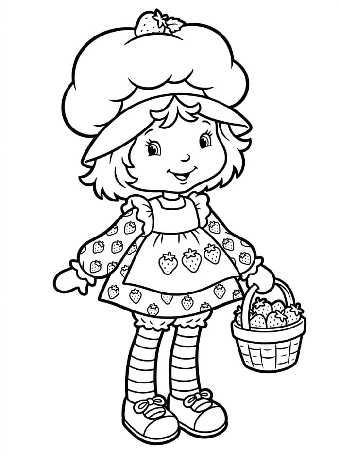 Fragolina Dolcecuore Carina da colorare