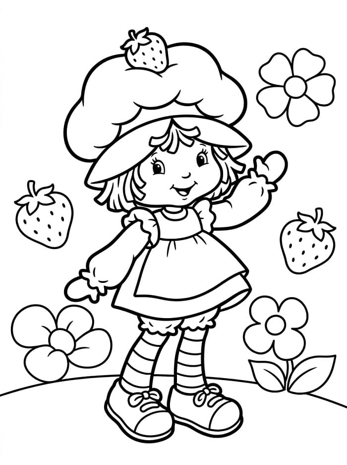 Fragolina Dolcecuore Graziosa da colorare