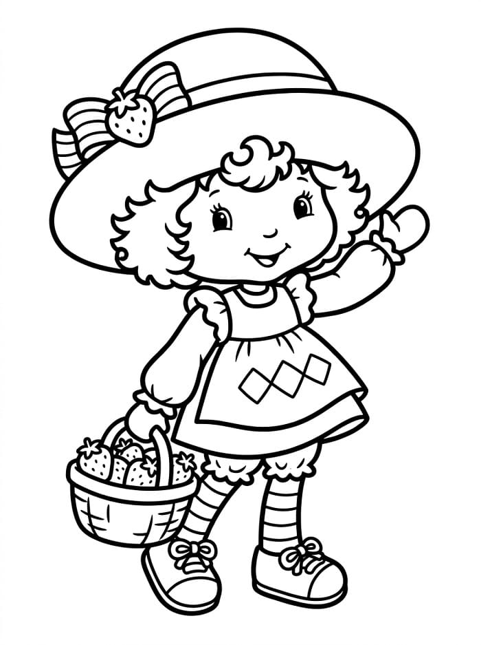 Fragolina Dolcecuore Stampabile Gratis da colorare