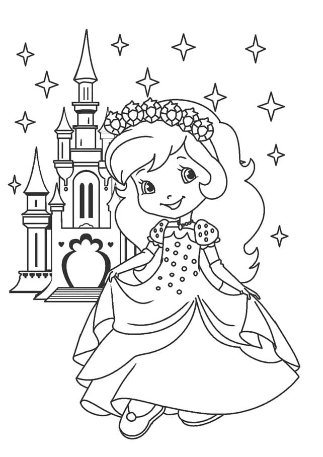 Fragolina Dolcecuore e Castello da colorare