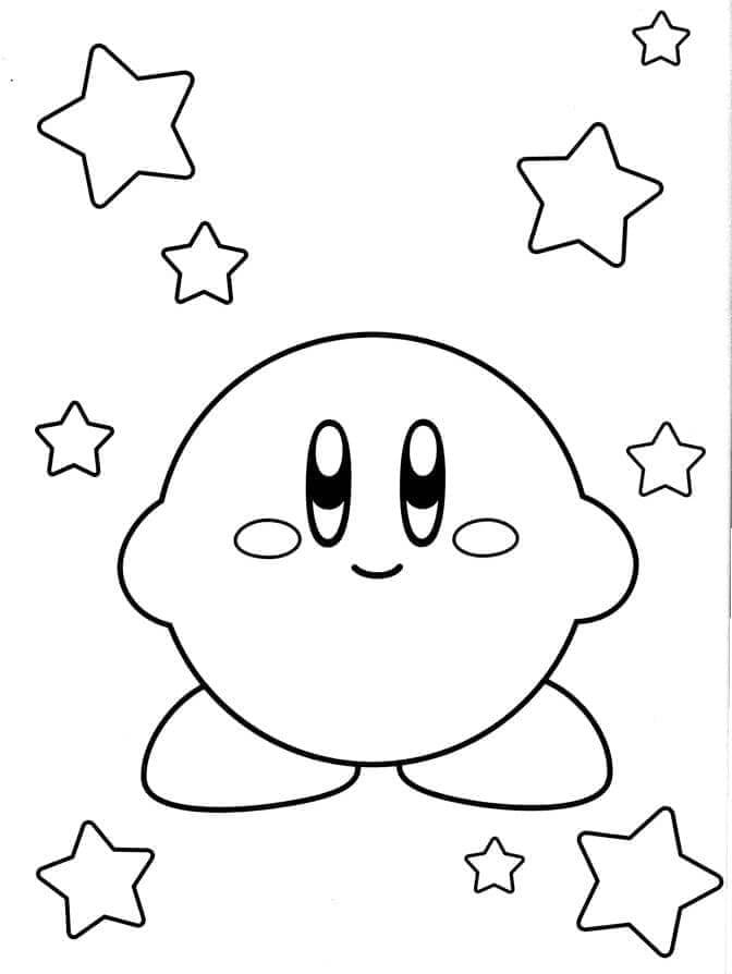Gratis Immagine Kirby da colorare