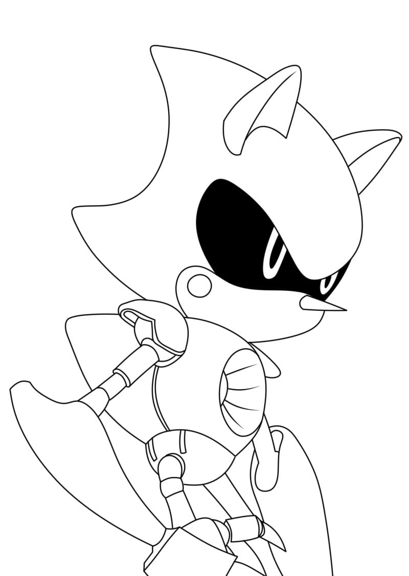 Gratis Immagine Metal Sonic da colorare