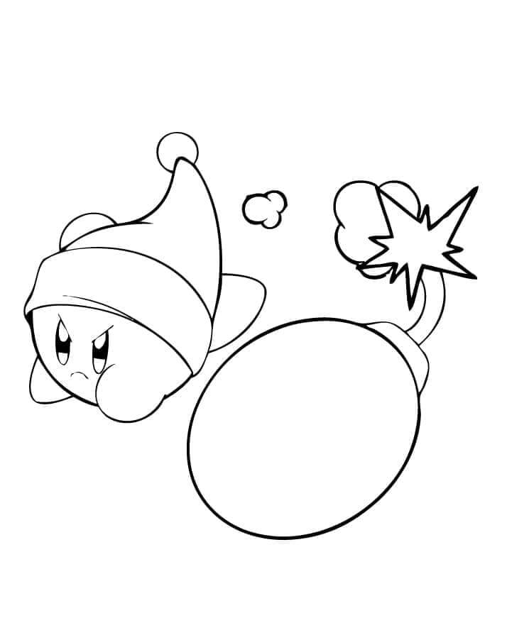 Gratis Kirby da Stampare da colorare