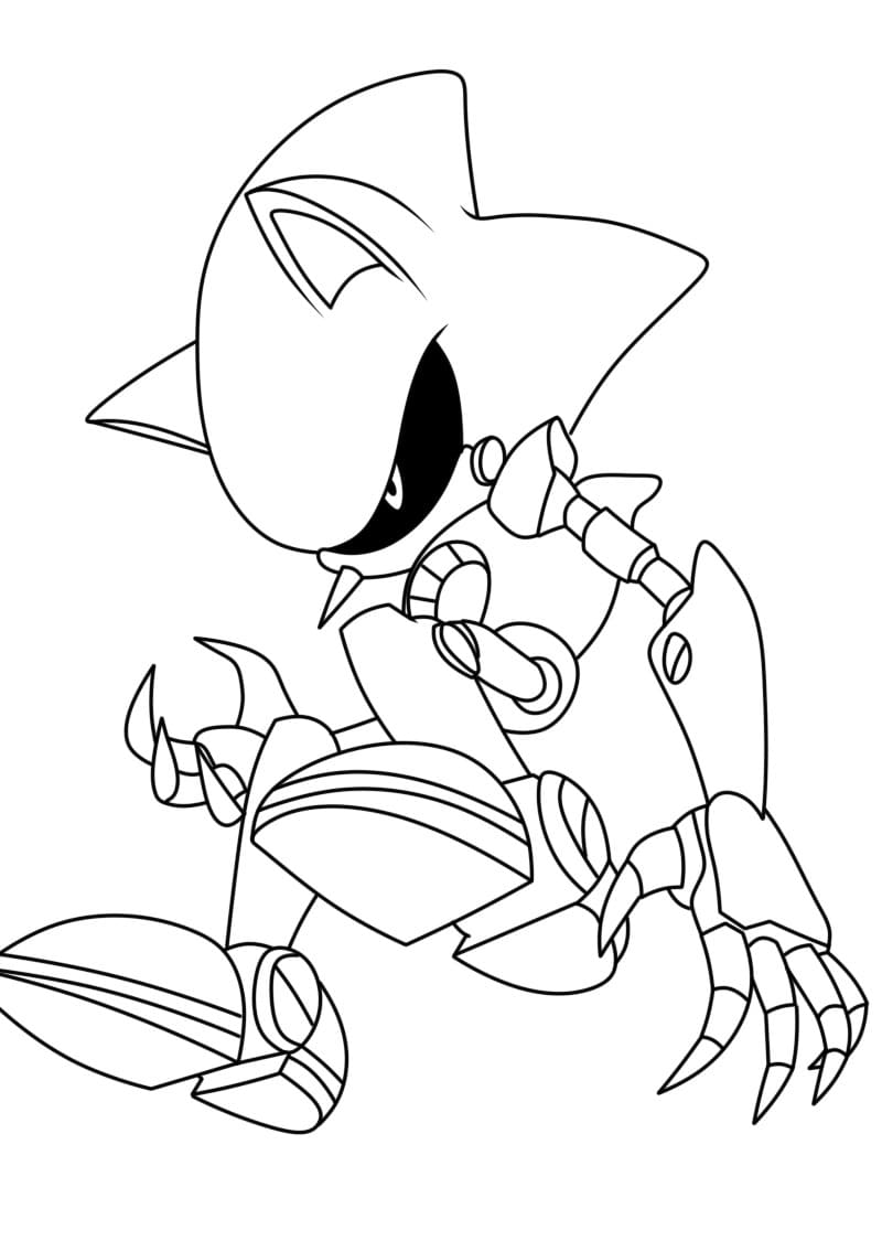 Gratis Metal Sonic da Stampare da colorare