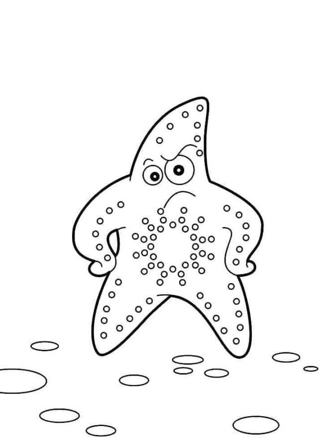 Gratis Stella Marina per Bimbi da colorare