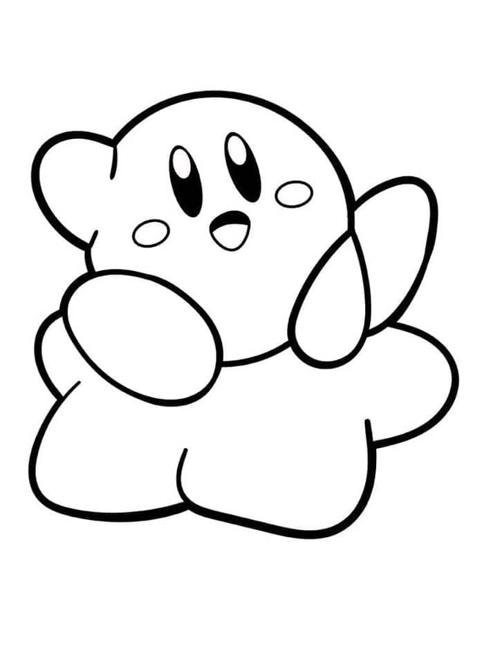 Immagine Kirby da colorare