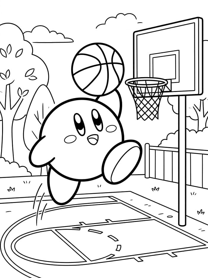 Kirby Adorabile da colorare