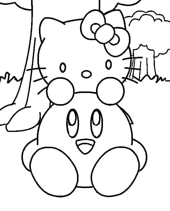 Kirby Amichevole da colorare