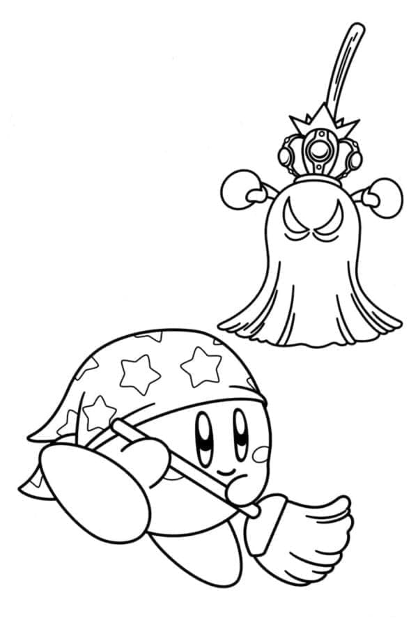 Kirby Cartone da colorare
