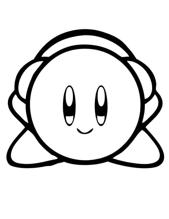 Kirby Gratis per Bambini da colorare