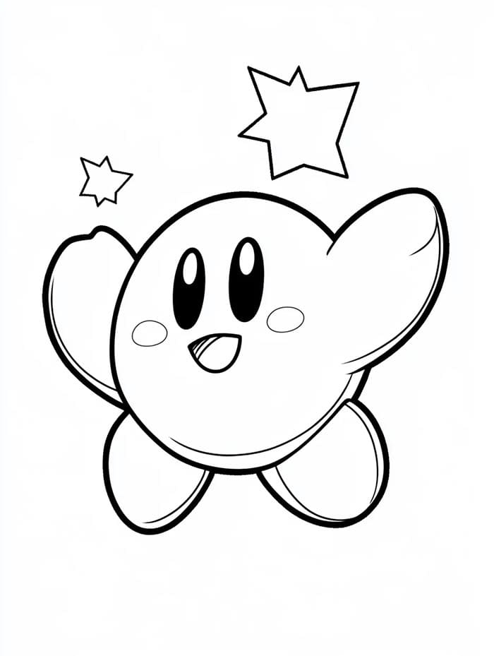 Kirby Gratuito da colorare