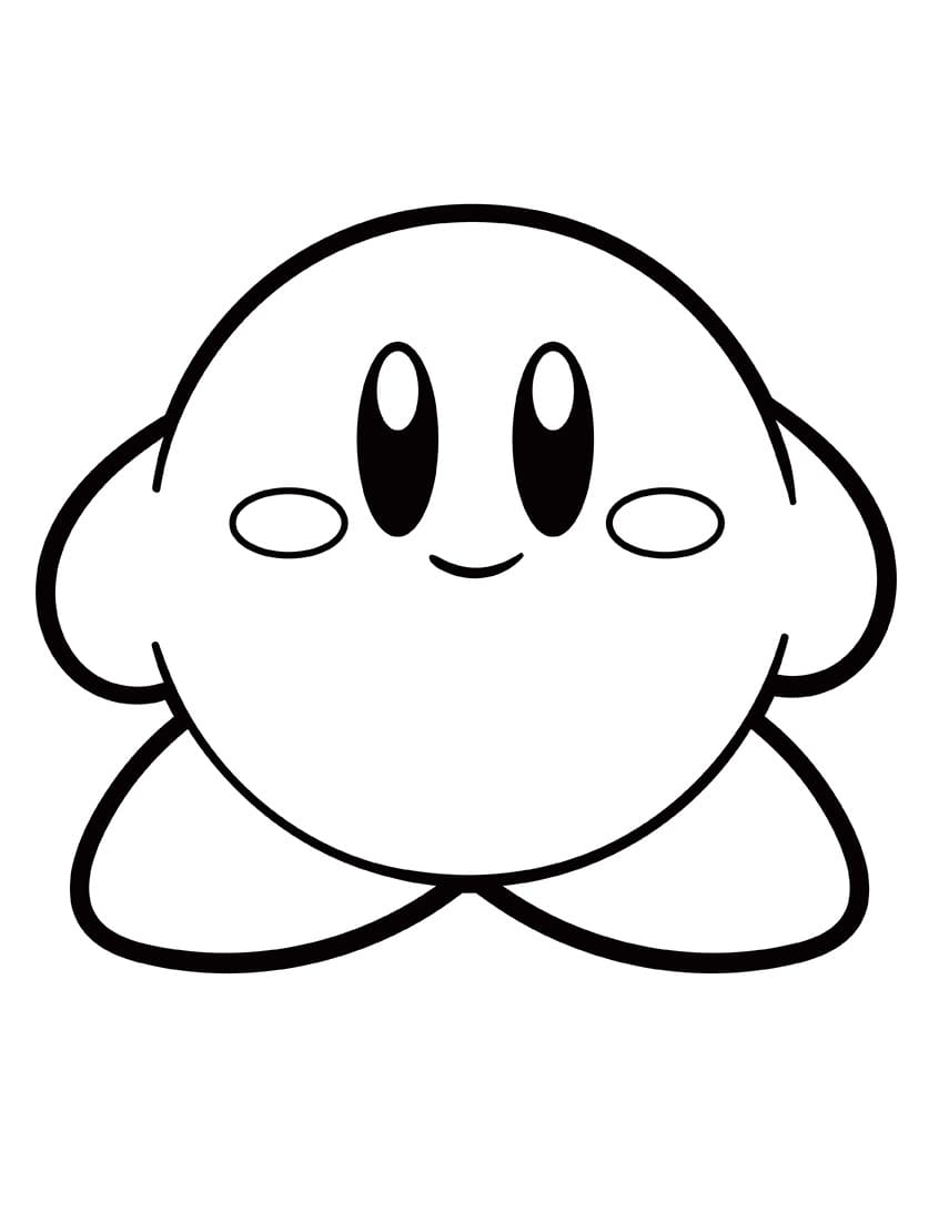 Kirby Grazioso da colorare