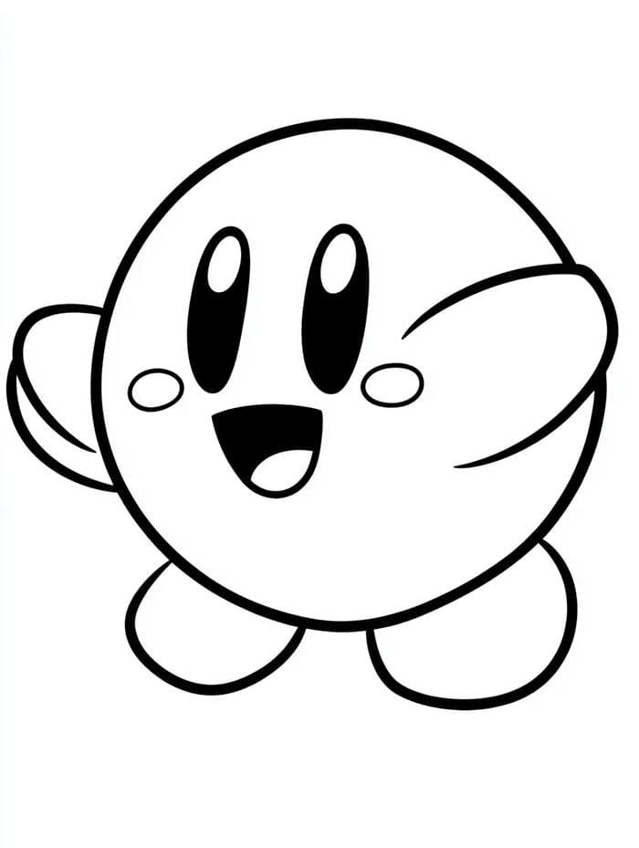 Kirby Omaggio da colorare