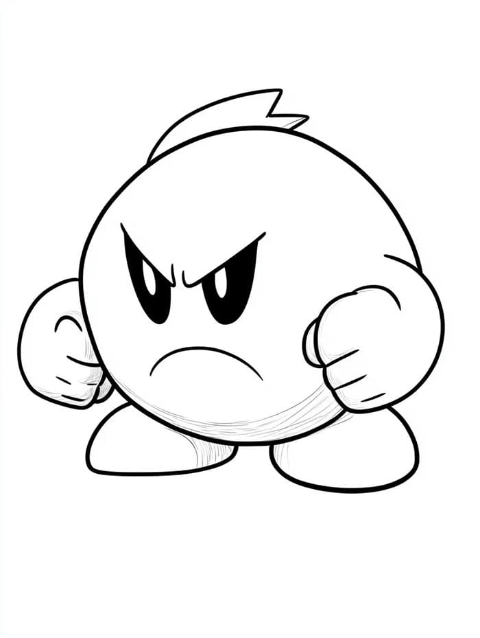 Kirby Regalo da colorare