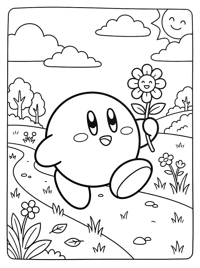 Kirby Straordinario da colorare