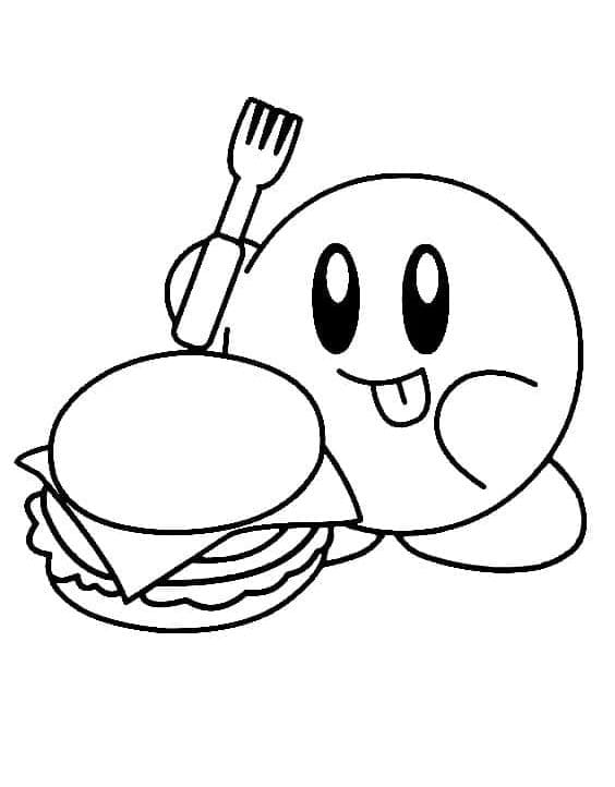 Kirby da Colorare da colorare