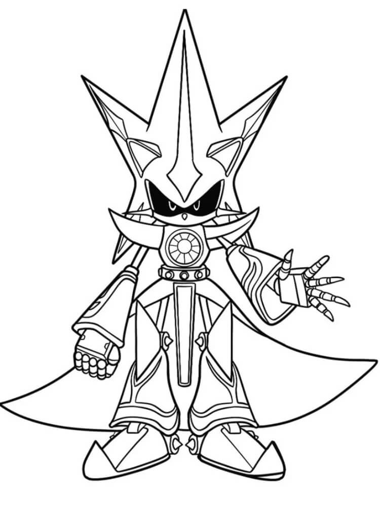 Metal Sonic Cartone da colorare