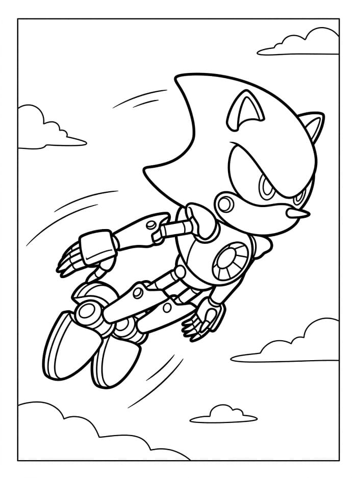 Metal Sonic Figo da colorare