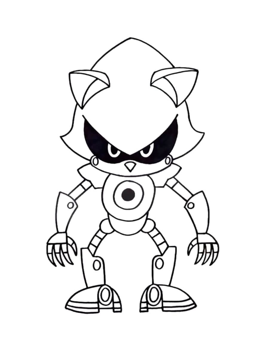 Metal Sonic Omaggio da colorare