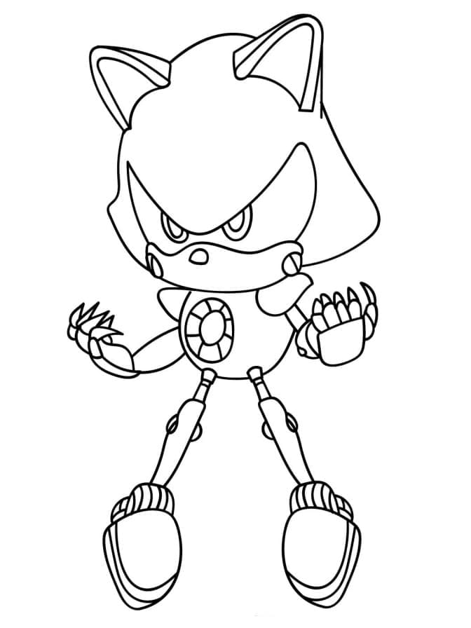 Metal Sonic Regalo da colorare