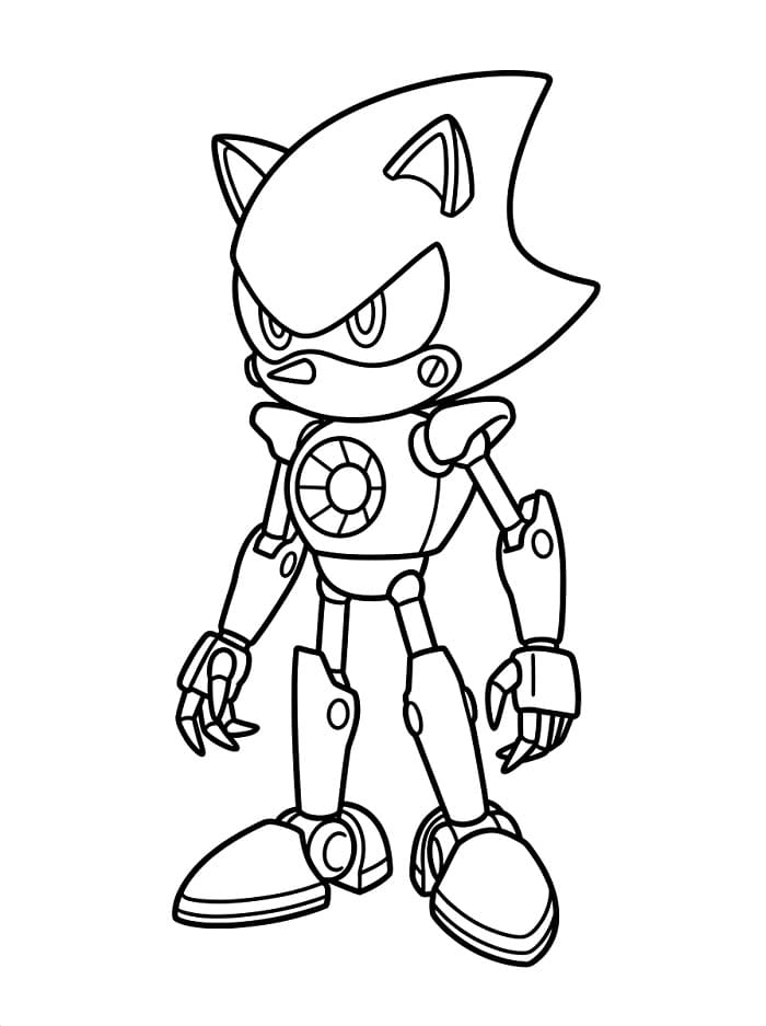 Metal Sonic da colorare