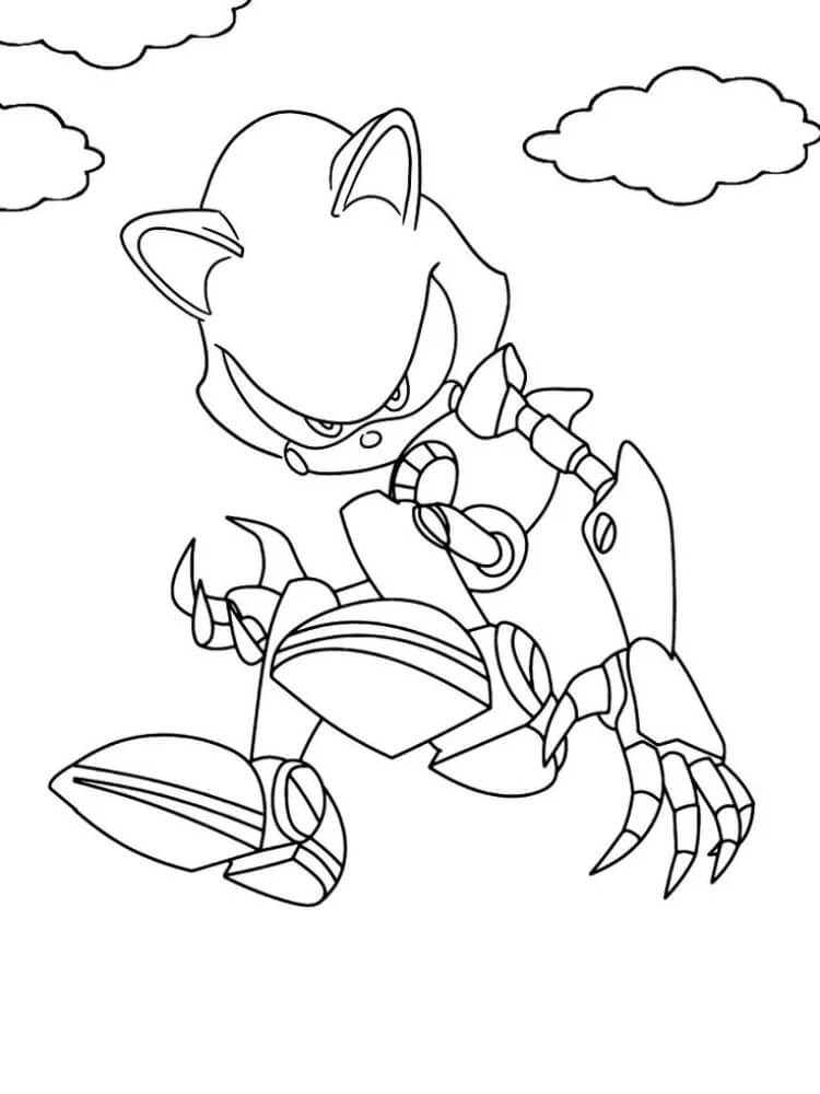 Metal Sonic da Stampare da colorare