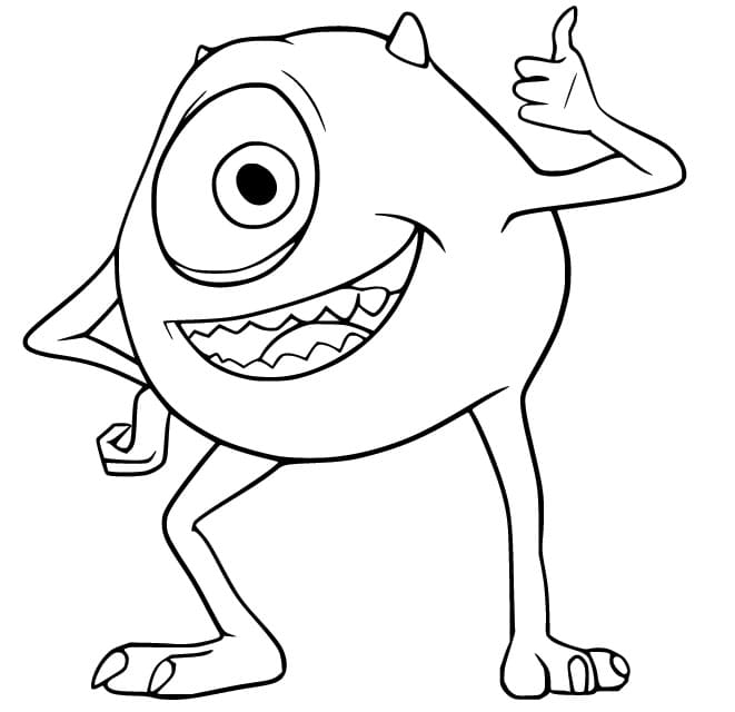 Monsters e Co Gratis Stampabile da colorare