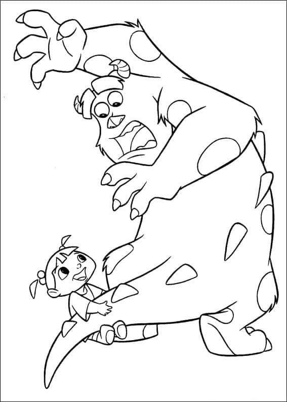 Monsters e Co Pixar da colorare