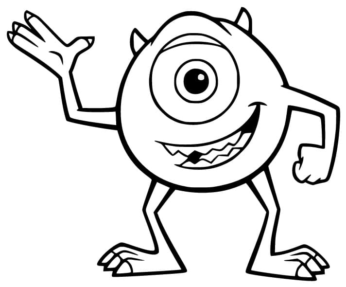 Monsters e Co dai Disney da colorare