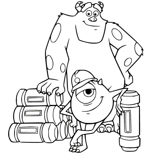 Monsters e Co per Bimbi da colorare