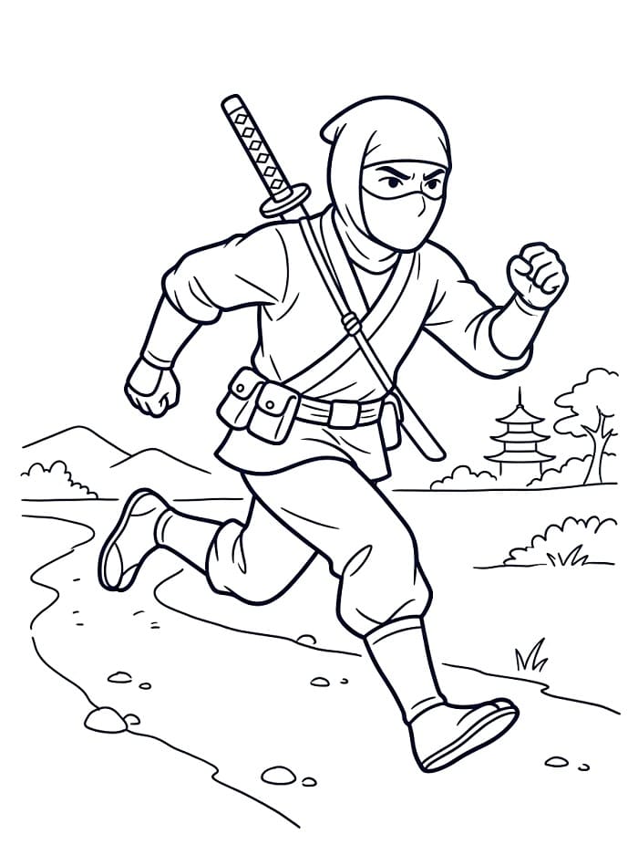 Ninja Figo da colorare