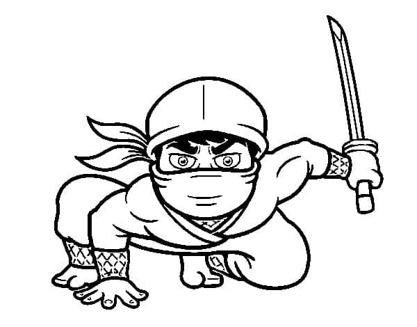 Ninja Gratuito da colorare
