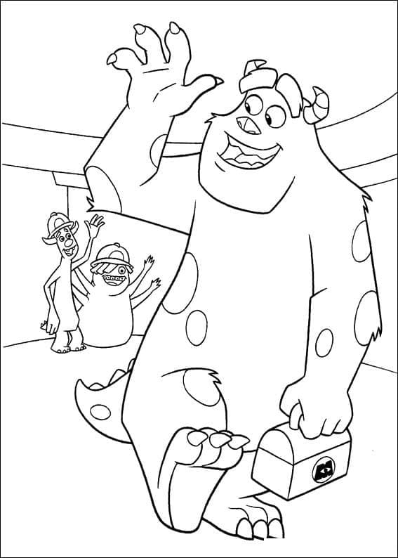 Stampa Monsters e Co da colorare