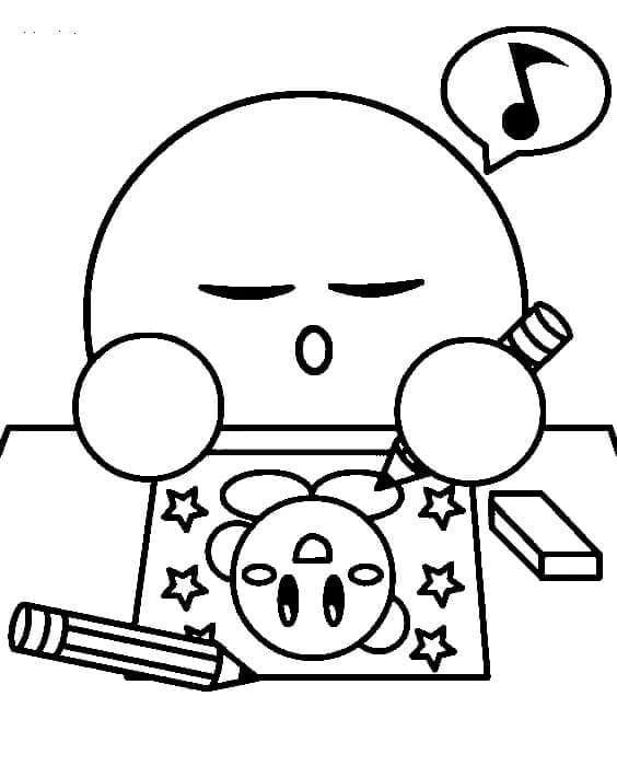 Stampabile Kirby Omaggio da colorare