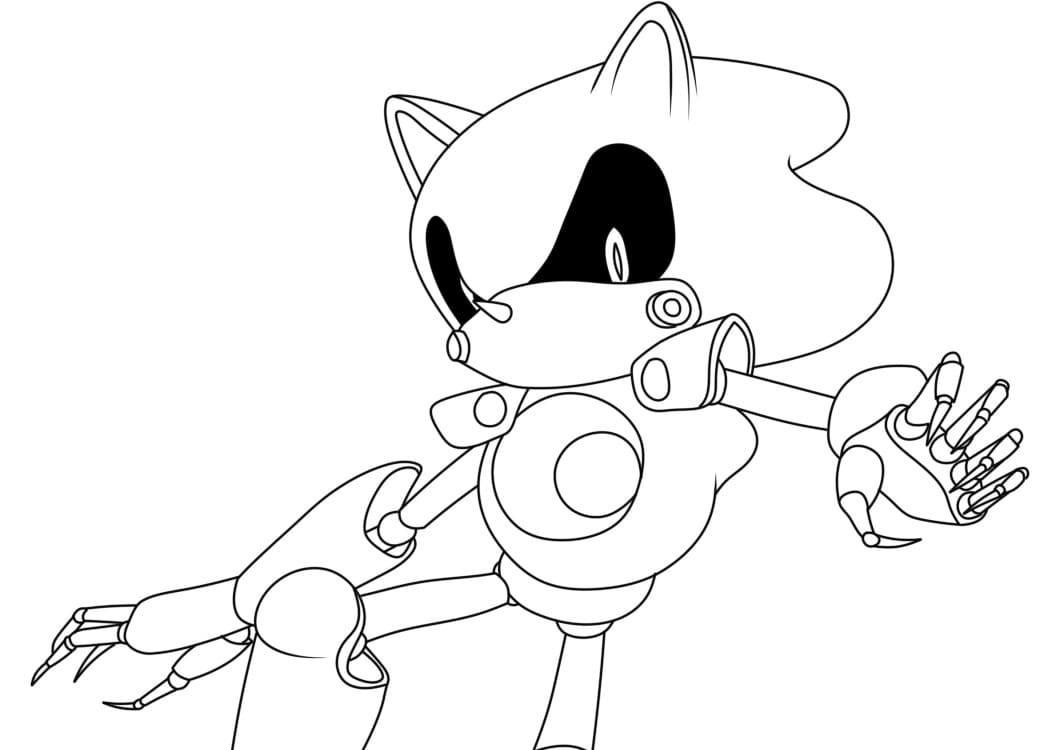 Stampabile Metal Sonic Omaggio da colorare