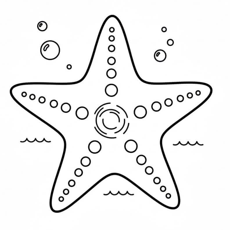 Stella Marina Omaggio da colorare