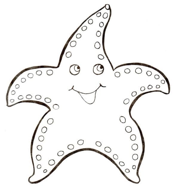 Stella Marina Stampabile per Piccoli da colorare