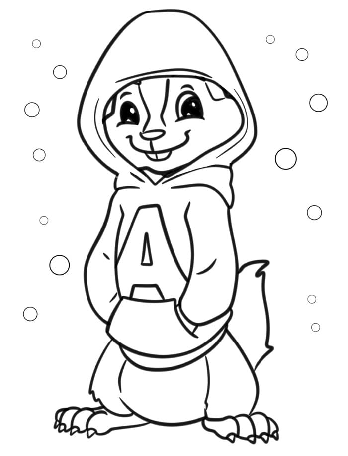 Alvin Superstar Buffo da colorare