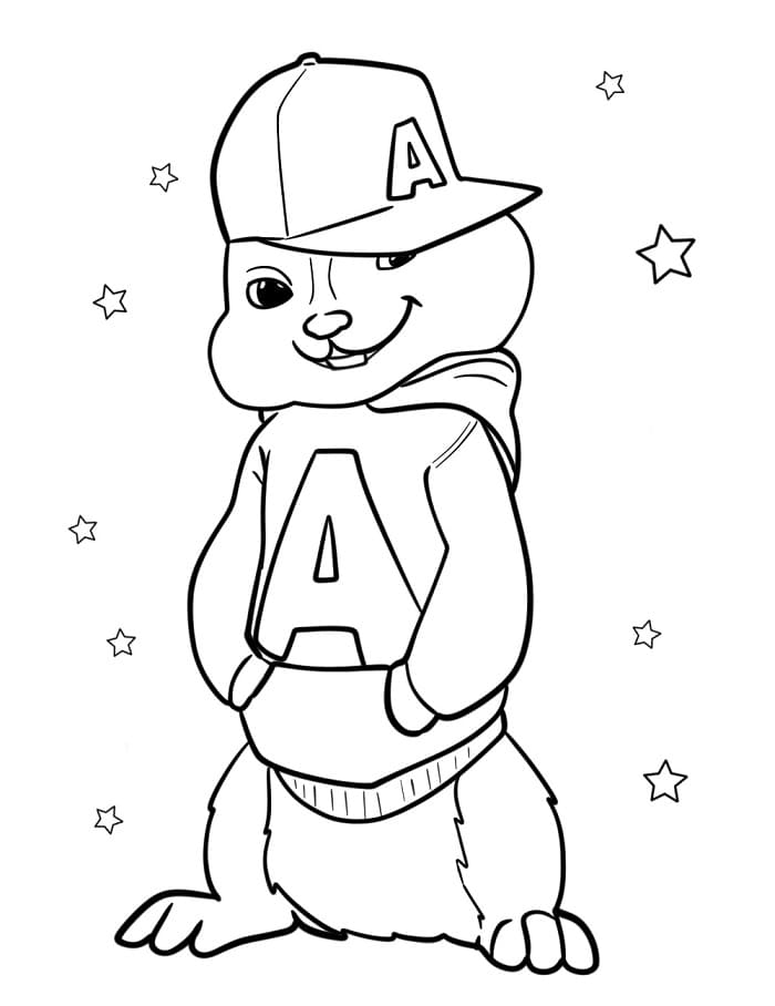 Alvin Superstar Fantastico da colorare
