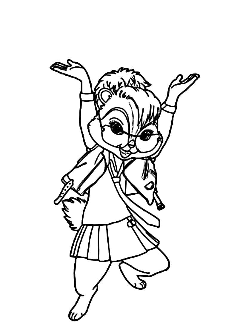 Alvin Superstar Gratis per Bambini da colorare