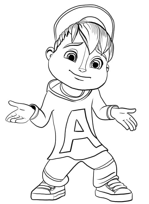 Alvin Superstar Regalo da colorare