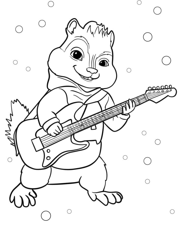 Alvin Superstar Straordinario da colorare