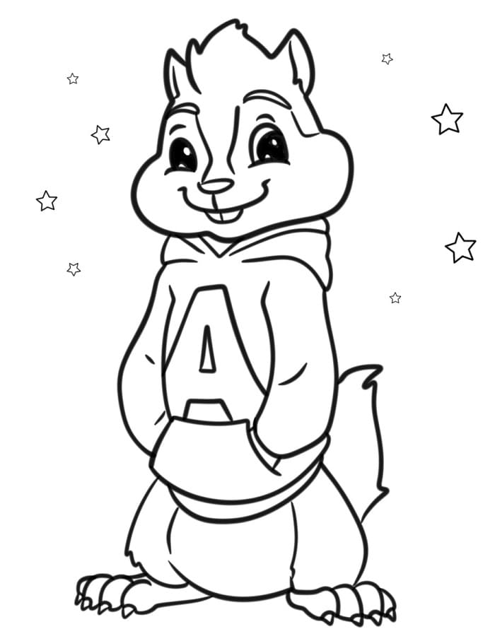 Alvin Superstar Tenerissimo da colorare