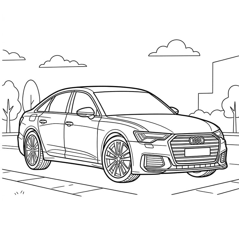 Audi Auto da colorare