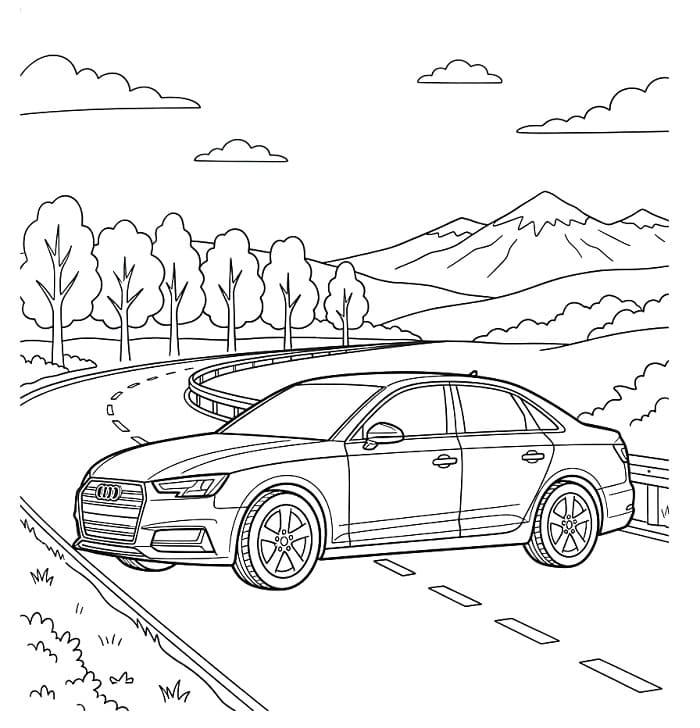 Audi Base da colorare