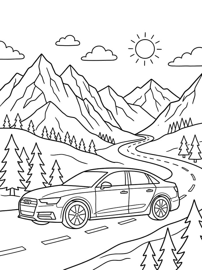 Audi Fantastico da colorare