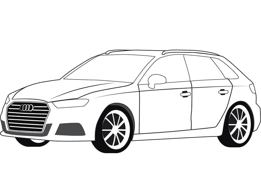 Audi Gratis per Bambini da colorare