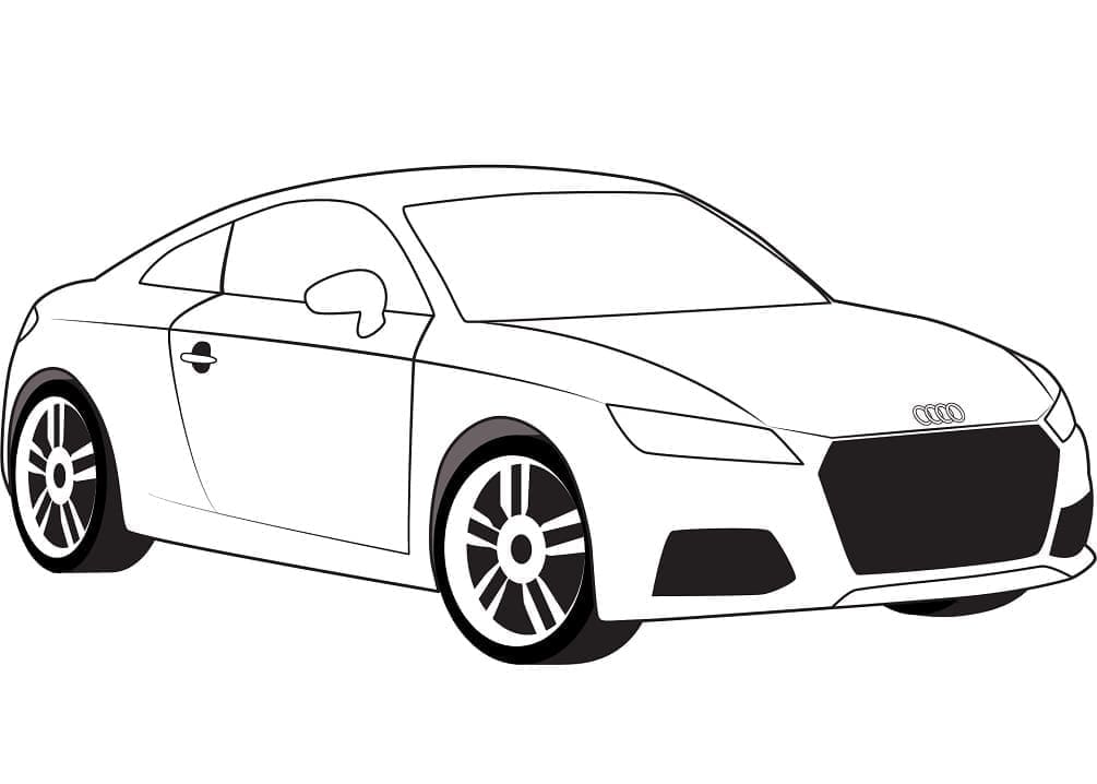 Audi Regalo da colorare