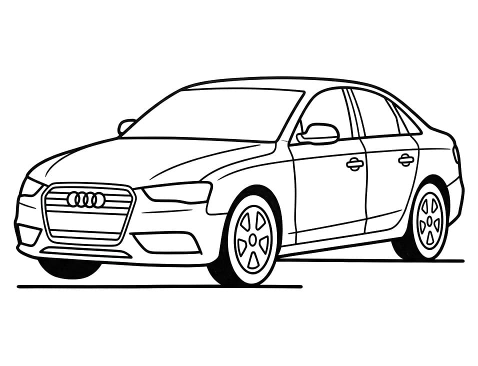 Audi Stampabile Gratis da colorare