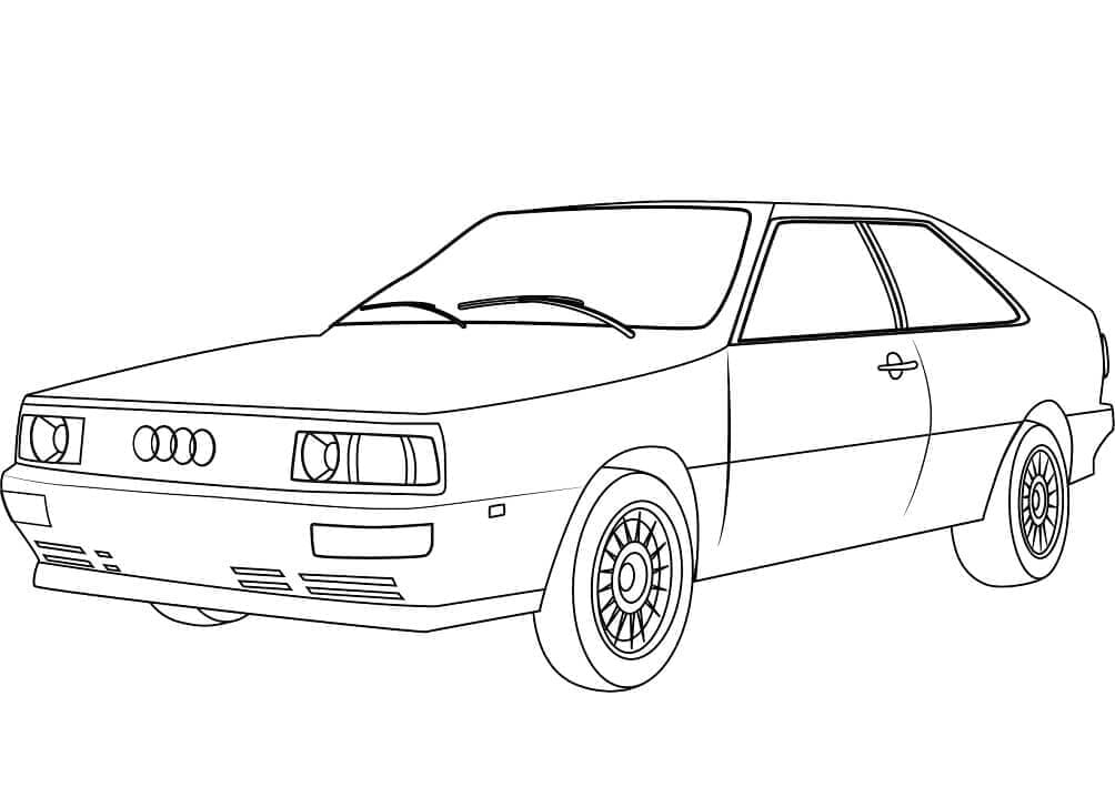 Audi Stampabile per Piccoli da colorare